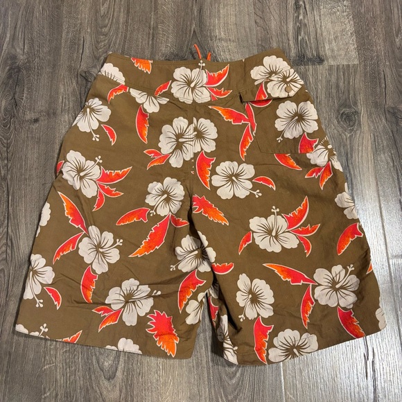 Vintage Patagonia Pataloha Board Shorts Brown & Orange Floral Pattern Men’s 30 - Picture 4 of 10
